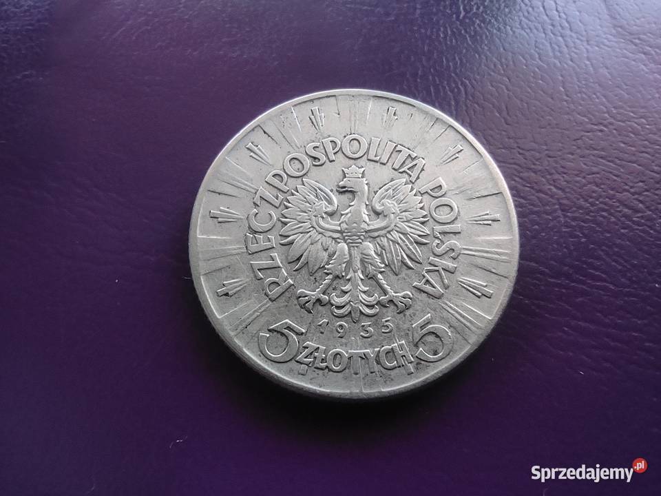 Moneta II RP 5 1935 PIŁSUDSKI Srebro Rzadkość Pruszków