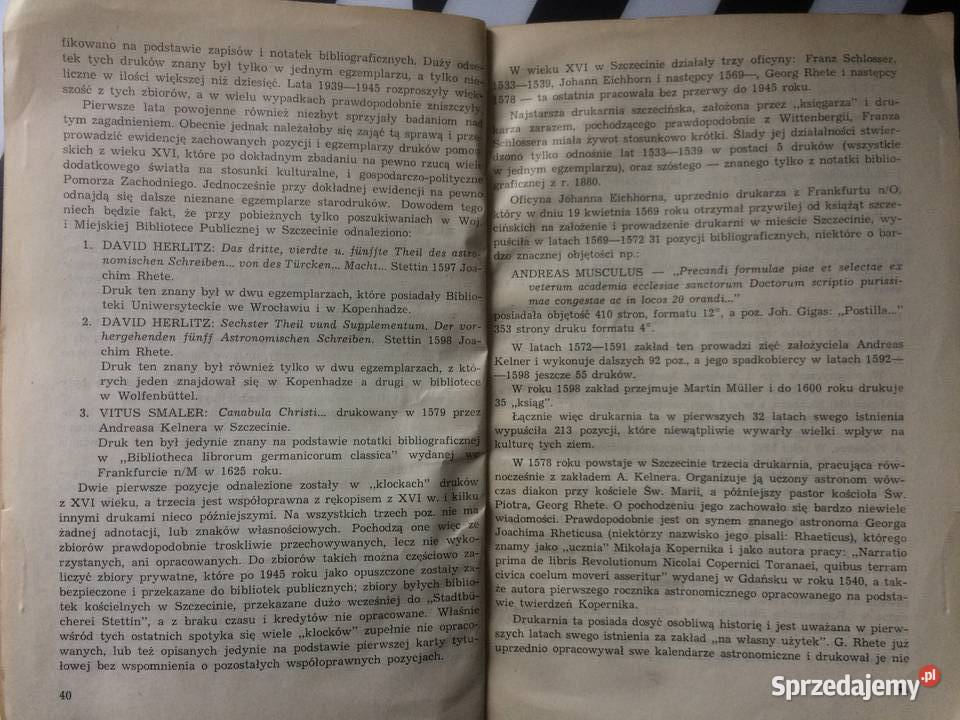 3615 Drukarnie I Drukarstwo Szczecińskie W XVI Szczecin