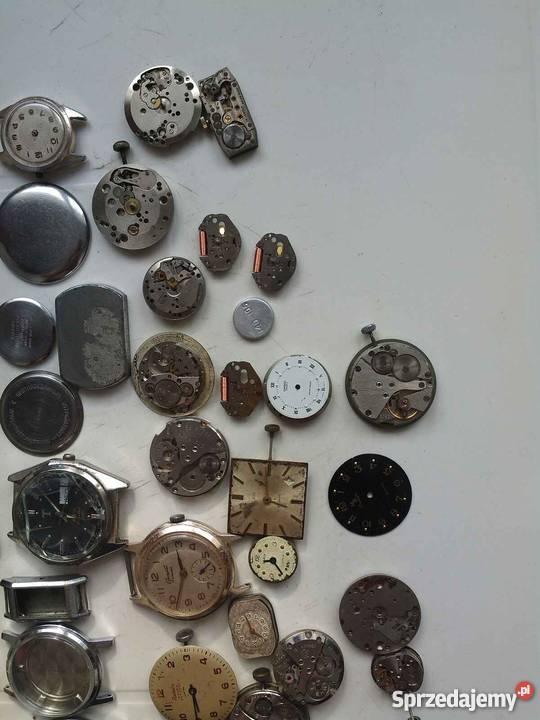 Koperty i różne części do różnych zegarków Łódź sprzedam