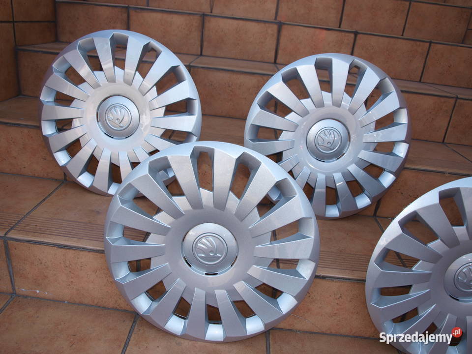 Skoda kołpaki 16 oryginalne komplet 4 sztuki Rozmiar 16" Kalisz sprzedam