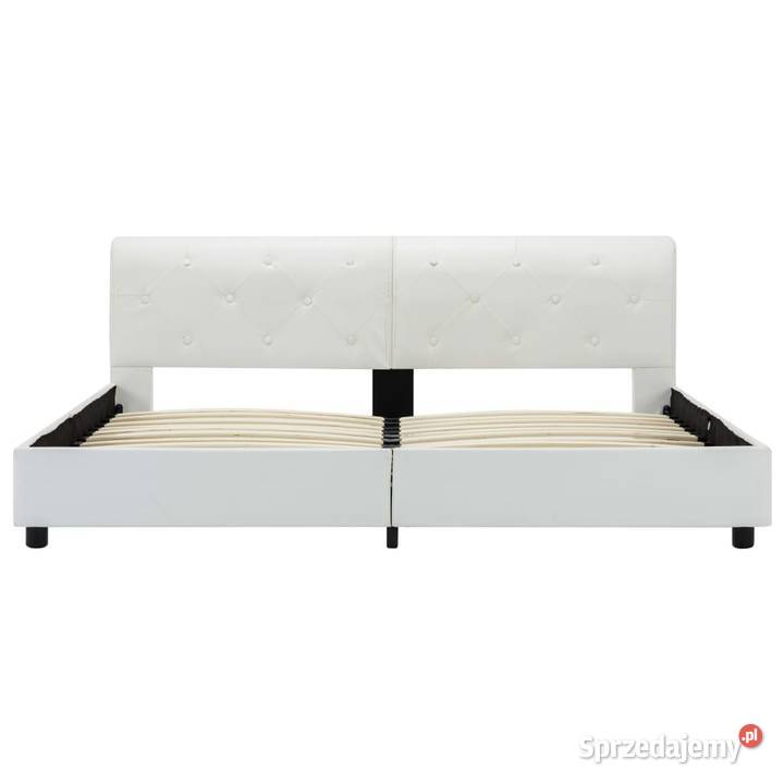 vidaXL Rama łóżka biała sztuczna 284874 mazowieckie Warszawa