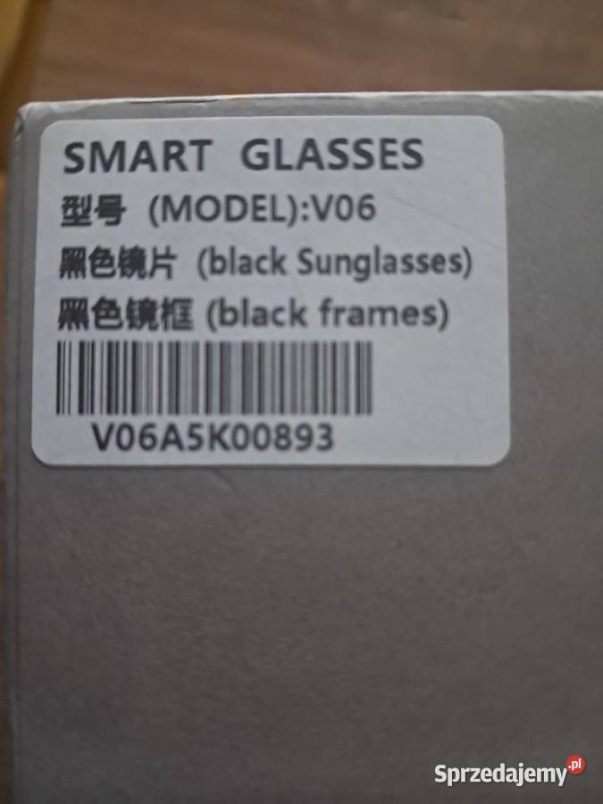 nowe sportowe okulary AI smart glasses V06 brak świętokrzyskie Sandomierz