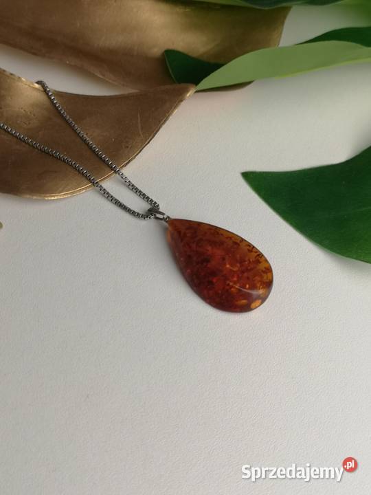 zawieszka bursztyn srebrne kujawsko-pomorskie Toruń