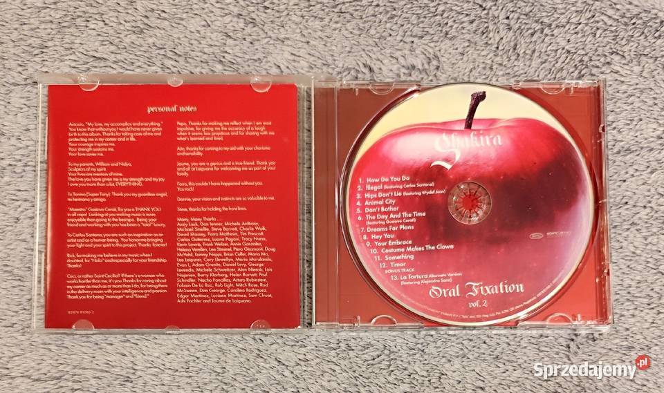 Shakira Oral Fixation Vol2 CD pop dance rnb CD