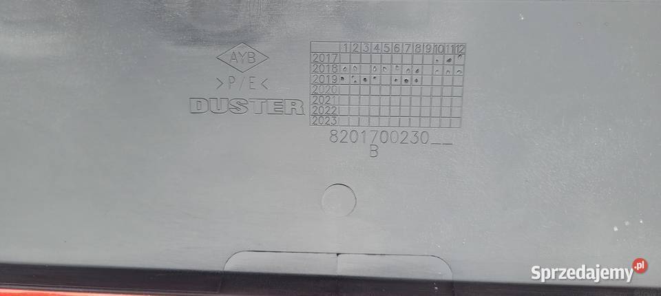 LISTWA DRZWI PRAWY PRZOD DACIA DUSTER II 2 2017 osobowe śląskie Ruda Śląska
