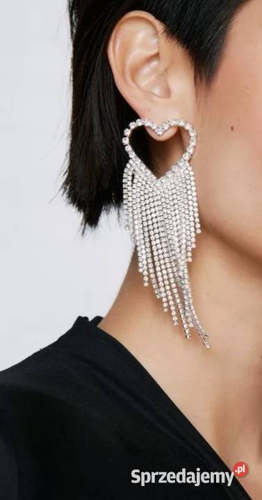 ASOS Wytworne długie Bogato zdobione Kolczyki