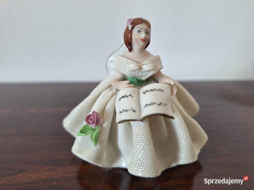 Unikatowa figurka porcelanowa Dresden Koronkowa Gdańsk