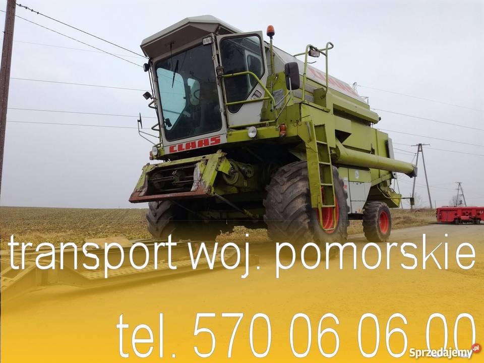 Transport kombajnów maszyn rolniczych traktorów Usługi pomorskie Czersk