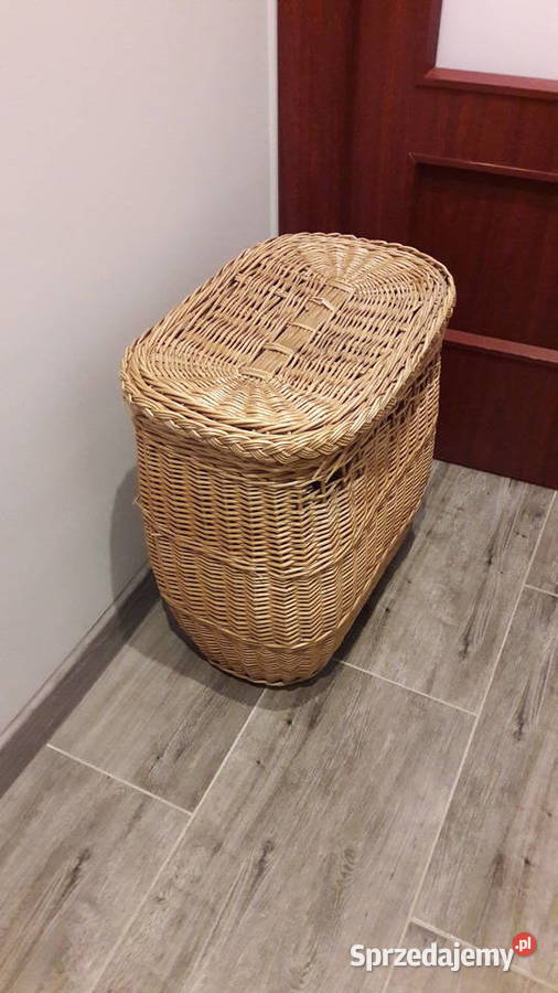 Kosz wiklinowy z przykrywką opolskie Głuchołazy