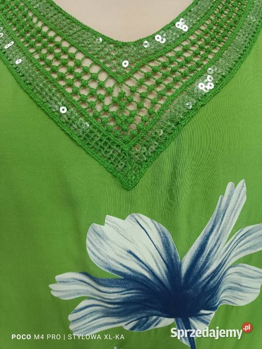 Stylowa TUNIKA bluzka oversize UNI biust 140 Bluzki i koszule Pątnów