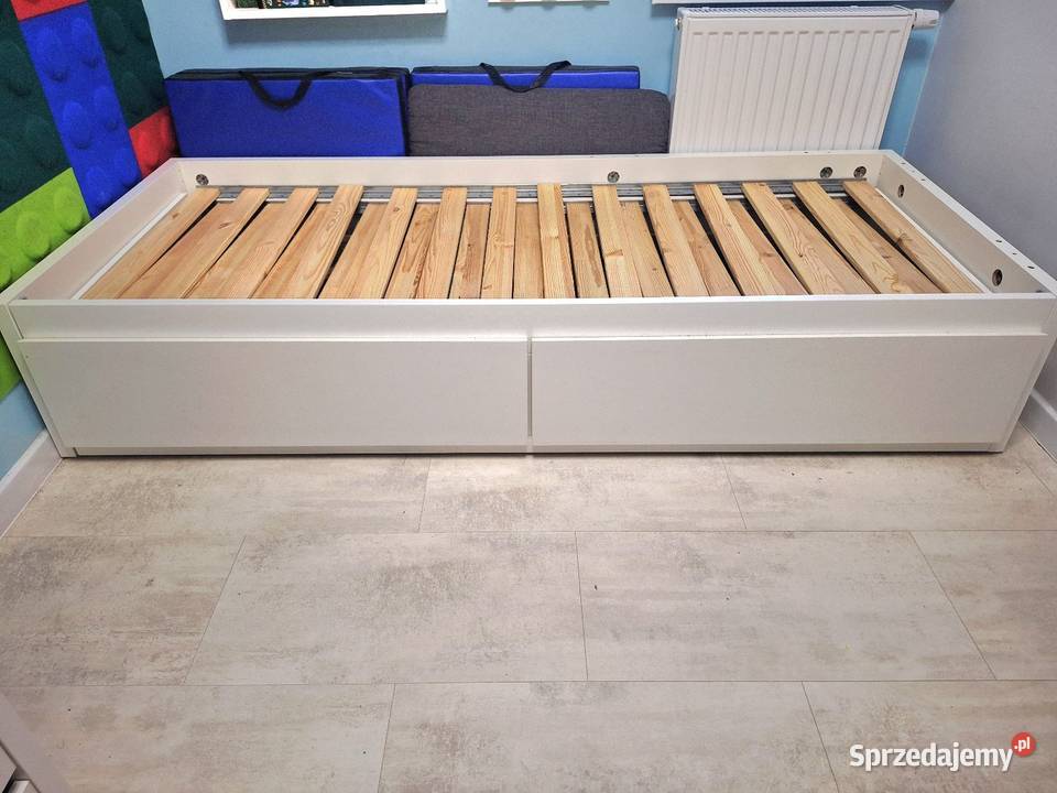 Ikea Flekke 80x200 biały z 2 szufladami OKAZJA Lutynia