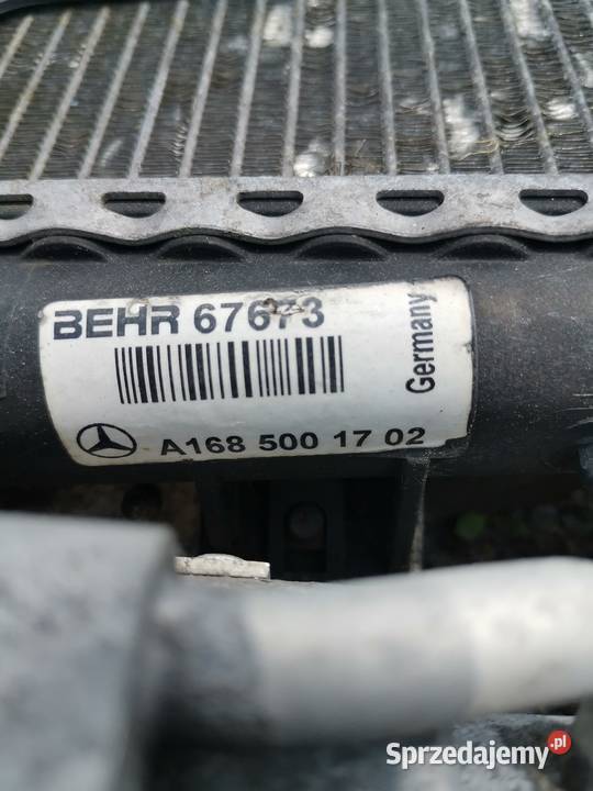 Chłodnica mercedes Klasa A 168 Czerwionka-Leszczyny sprzedam