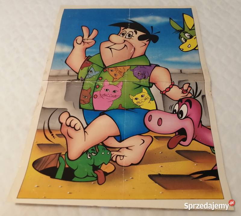Plakat Fred Flinstone 285 x 405 Kolekcje Plakaty Plakaty śląskie Czeladź