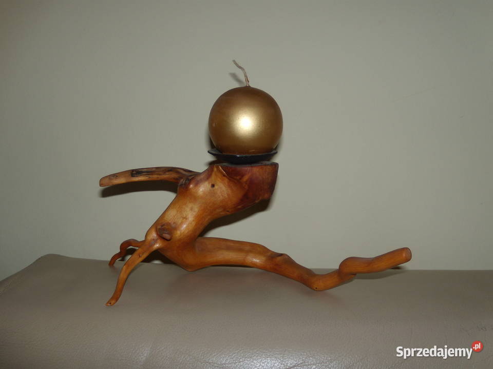 Świecznik z naturalnych korzeni drzew Dekoracje i ozdoby Warszawa