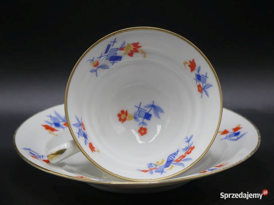 Komplet do mokki Tułowice Tillowitz stan niemal Poznań