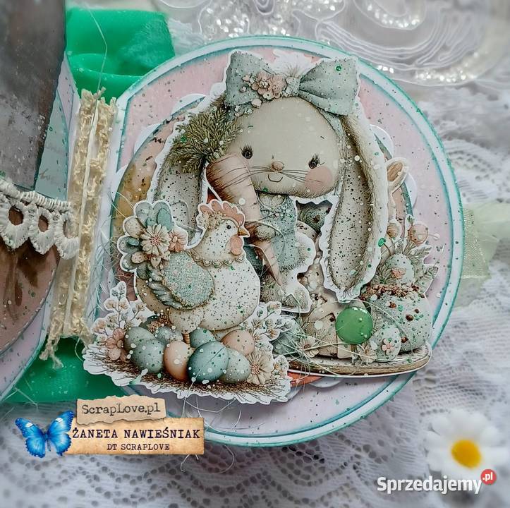 Mini albumik wielkanoc prezent zajączek małopolskie Mszana Dolna