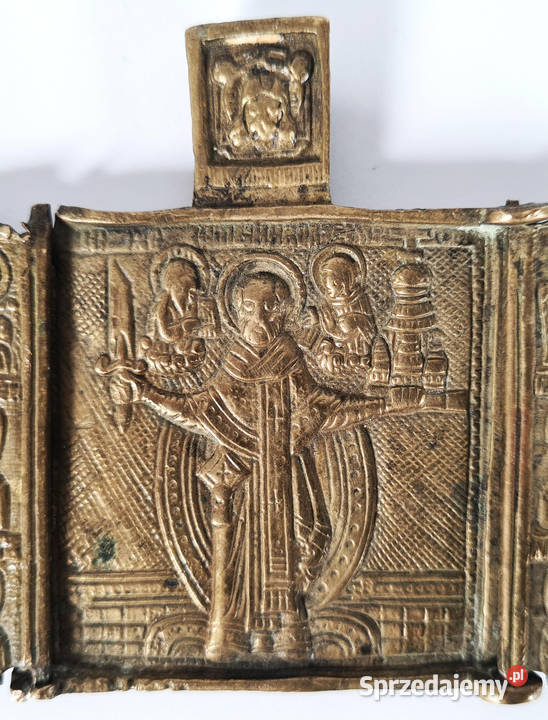 Ikona podróżna Święty Mikołaj Możajski 0422 Warszawa