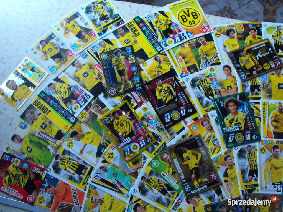 Karty BVB PANINI i inne MEGA zestaw 115 kart Mykanów