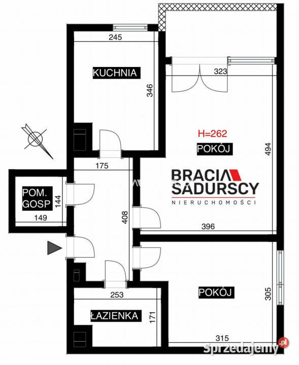 Mieszkanie Kraków 4991m2 2pok