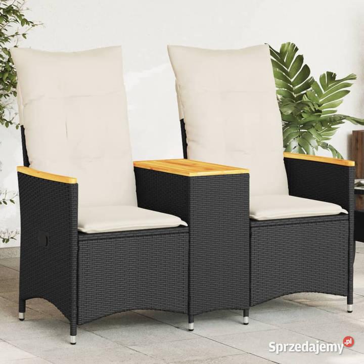 Rozkładana sofa ogrodowa 2 os ze stolikiem Warszawa