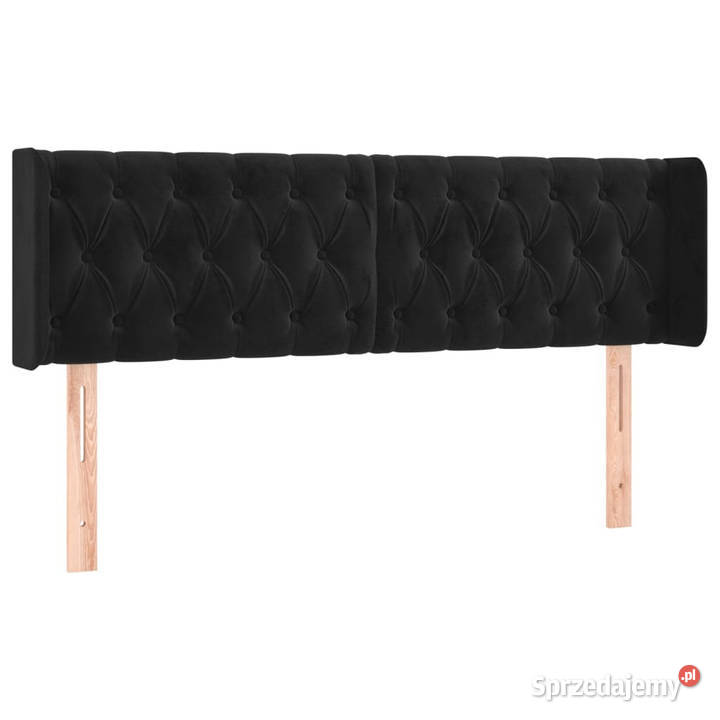 Zagłówek do łóżka z LED czarny 163x16x7888 Warszawa