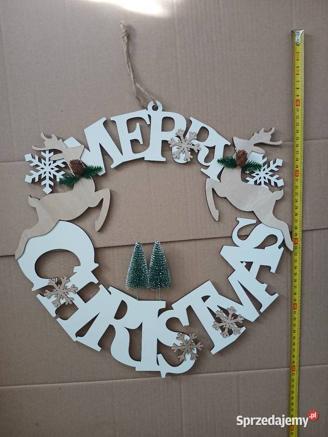 Zawieszka dekoracja bożonarodzeniowa Merry Chrzanów