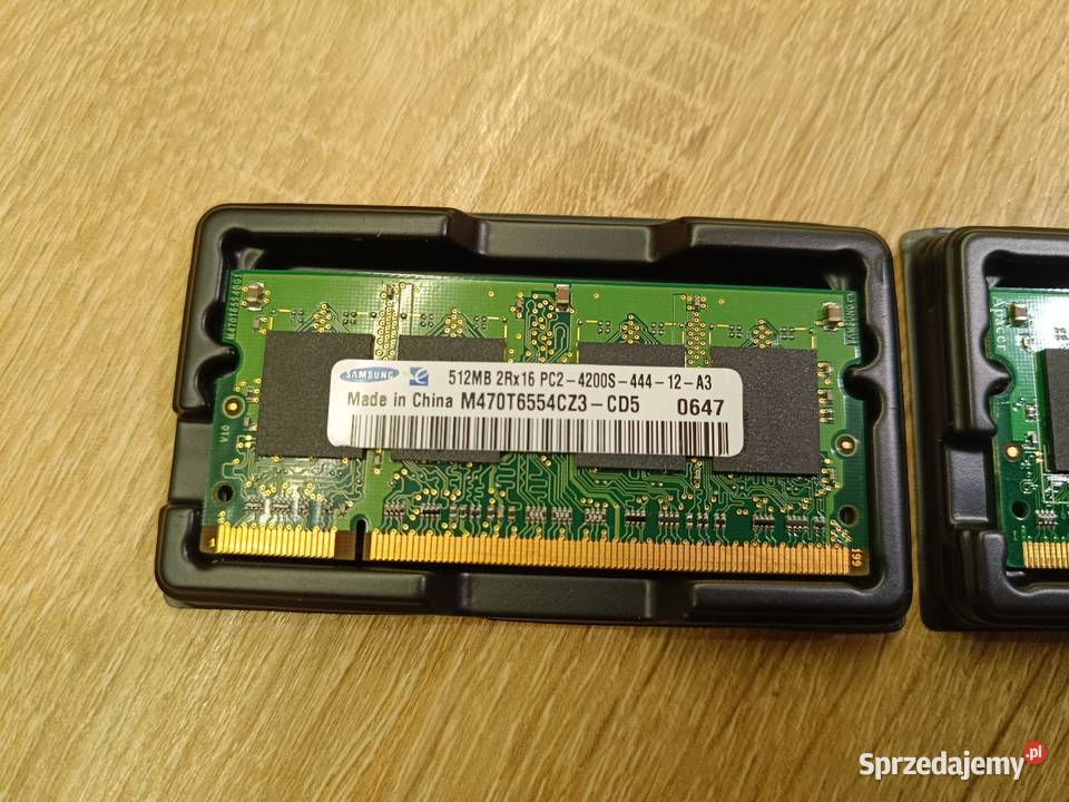 Pamięć RAM DDR2 2x512MB laptop Pruszków