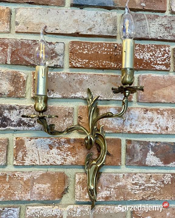 Francuski kinkiet mosiądz Antyk Warszawa sprzedam