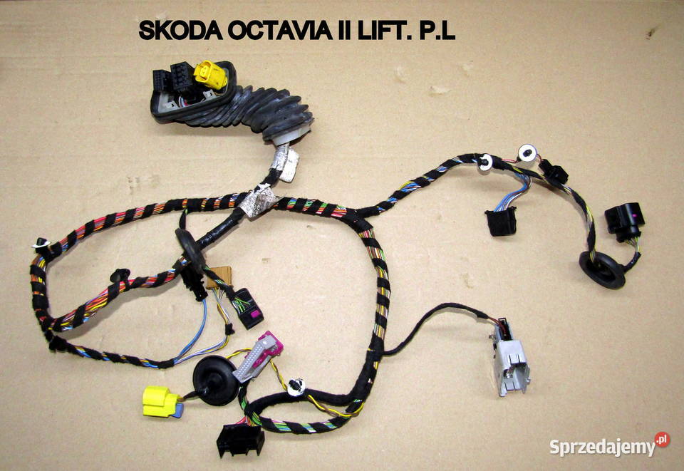 WIĄZKA ELEKTRYCZNA DRZWI PRZEDNICH LEWYCH SKODA Układ elektryczny, zapłon
