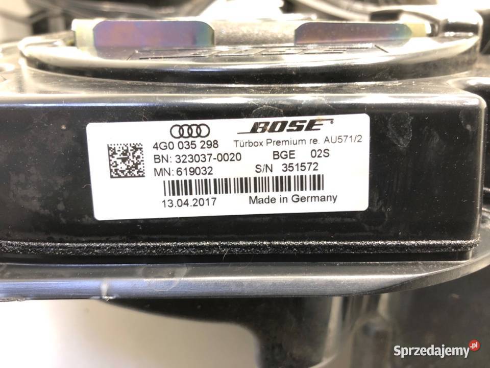 GŁOŚNIKI KOMPLET AUDI A6 C7 4G0035298 Kombi 1118