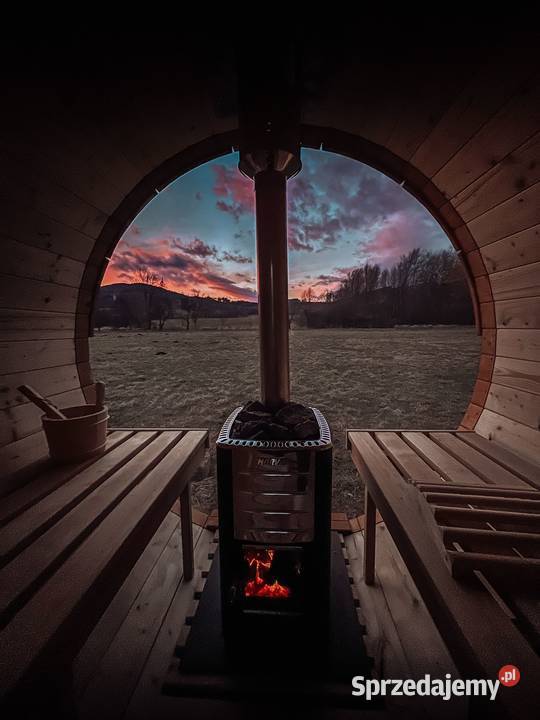 Sauna Beczka Ogrodowa Bania Ruska z Piecem Olecko