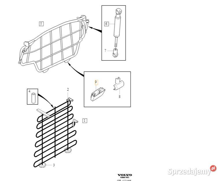 VOLVO V70 XC70 XC60 dolna zaslepka kratki Gadgety motoryzacyjne Bielany Wrocławskie