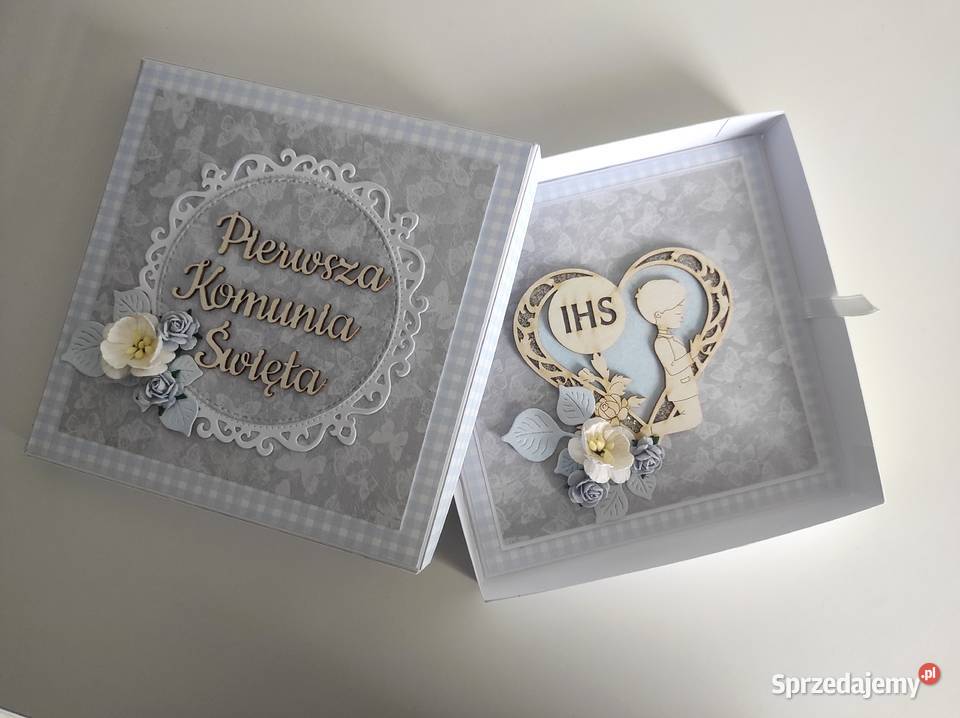 Kartka z pudeleczkiem ręcznie robiona Komunia łódzkie