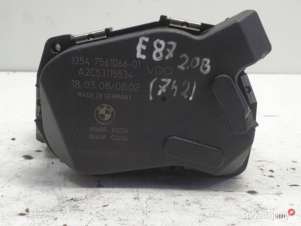 PRZEPUSTNICA BMW E87 E90 20 i 7561066 Przepustnice lubelskie Chełm