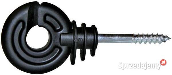 Izolator do drutu i plecionki z wkrętem czarny małopolskie Kamionna sprzedam