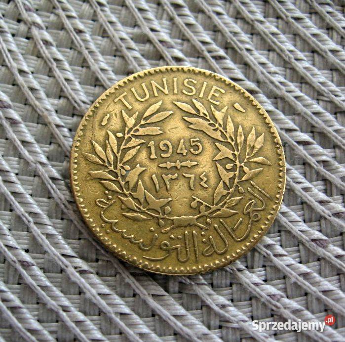 Tunezja Francuska 2 Franki 1945r Bon Pour wielkopolskie Kalisz