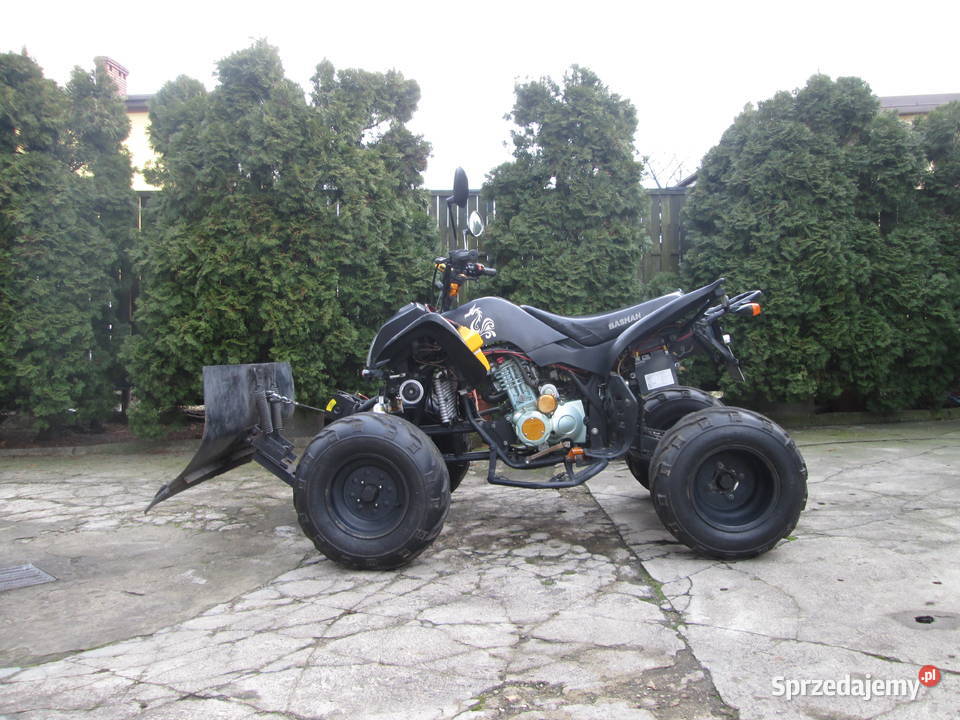 Quad Atv Bashan 200 zarejestrowany z pługiem i Praszka