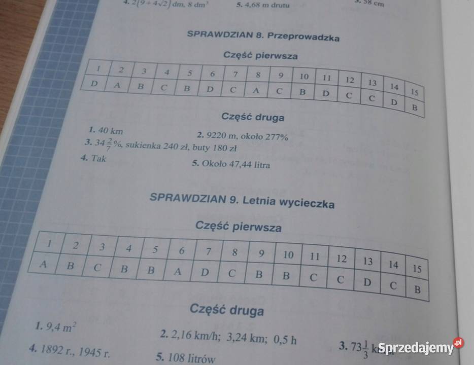 Matematyka wokół nas sprawdziany gimnazjum 3 Podręczniki Gdańsk