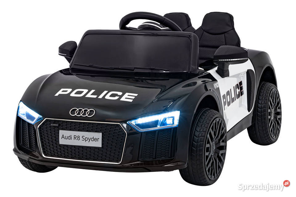 Audi R8 Policja na akumulator dzieci autko Łopuszno sprzedam