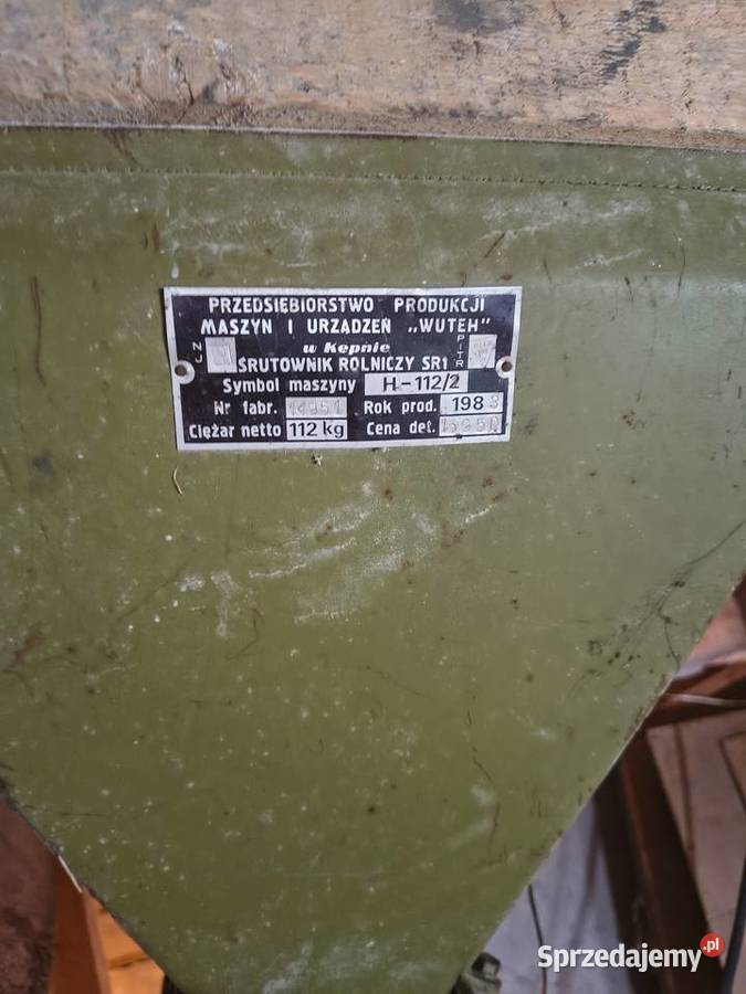 Sprzedam śrutownik do zboża WUTEH H1122 stan nieuszkodzony Koło