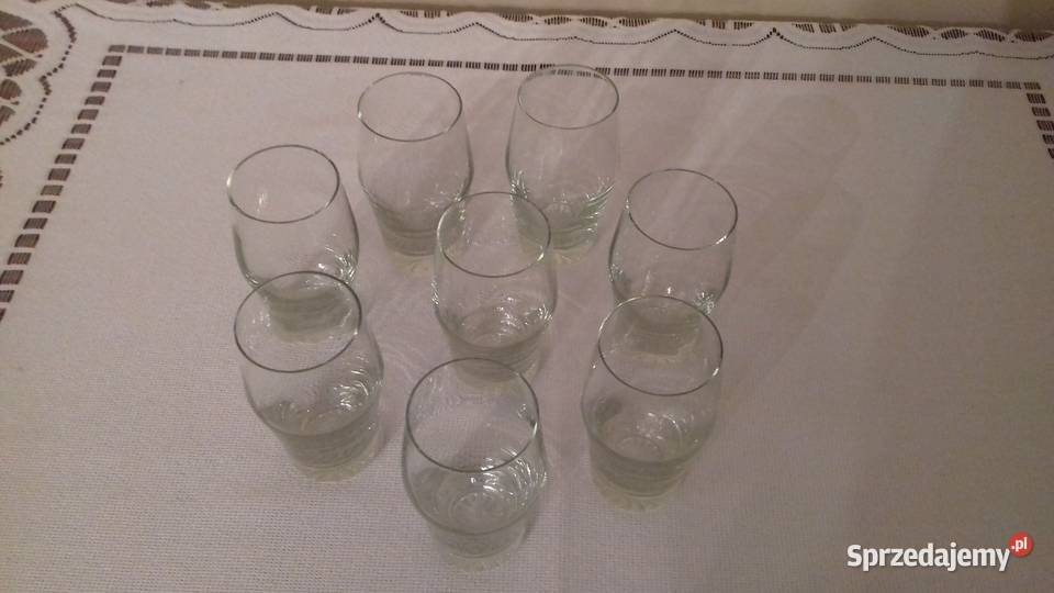 Szklaneczki literatki w oryginalnym kształcie Kraków sprzedam