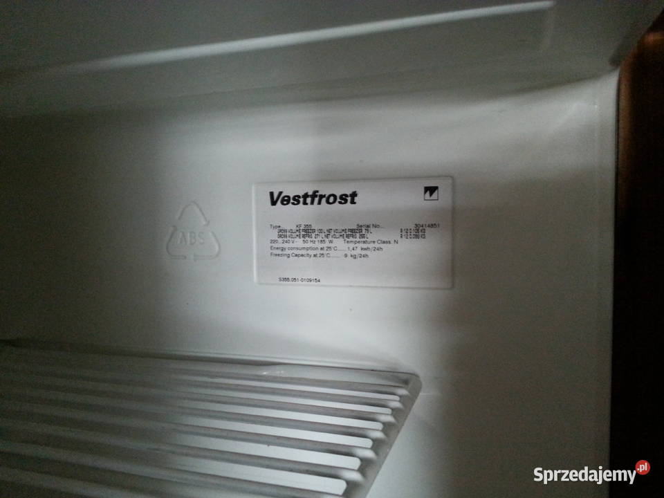 Lodówka z zamrażarką VESTFROST KF355 Warszawa
