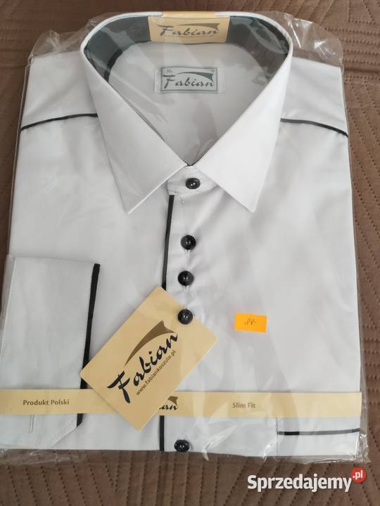 Koszula męska FABIAN biała XL długi rękaw sprzedam
