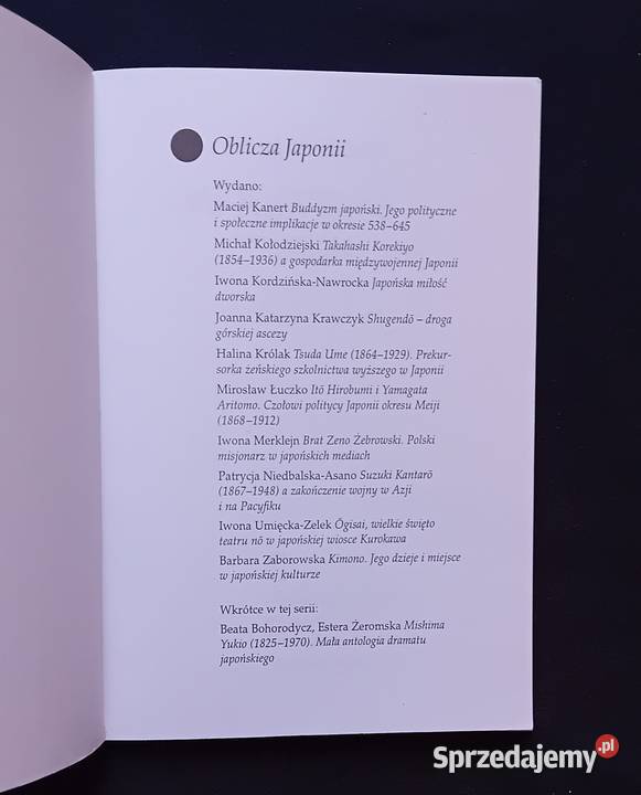 Oblicza Japonii Iga Rutkowska W Kagawoe Wyd Trio Koźminek sprzedam