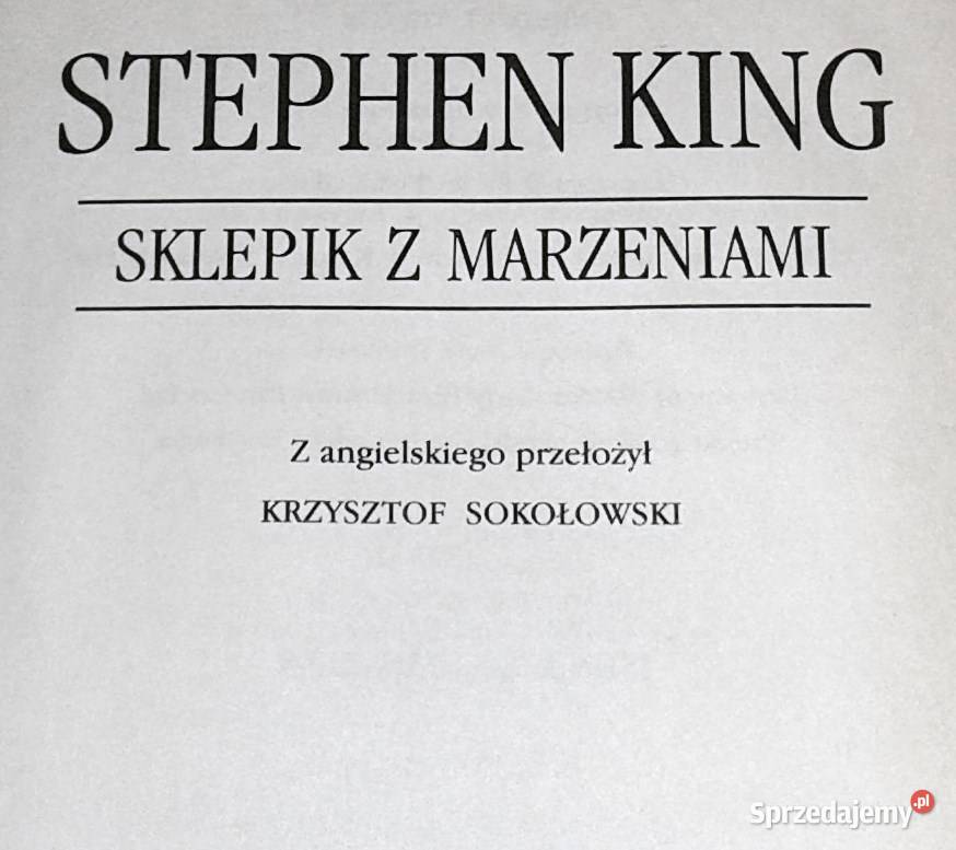 Sklepik z marzeniami Stephen King