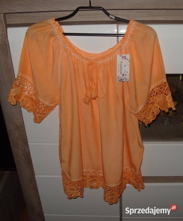 FASHION pomarańczowa hiszpanka hafty Nowa LXL wielkopolskie Rawicz