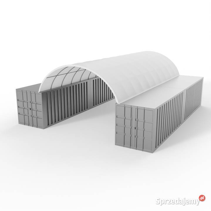 Zadaszenie kontenerowe 6x12m PVC 900gm2