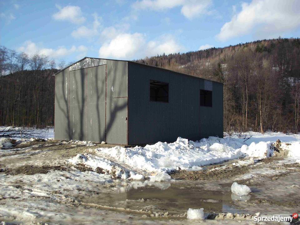 Garaż Blaszany 6x10 Bramy 45 m Profil zamknięty Krosno