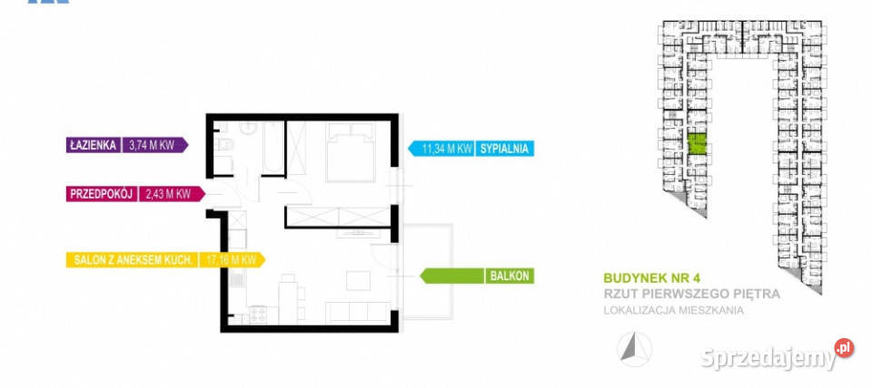 NOWE 2 POKOJE GDYNIA NASYPOWA balkon sprzedam