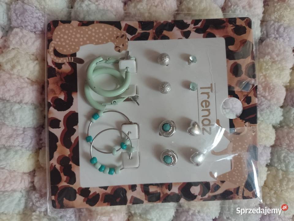 Zestaw 6 par kolczyków 6 x Kolczyki bogato małopolskie Kraków sprzedam